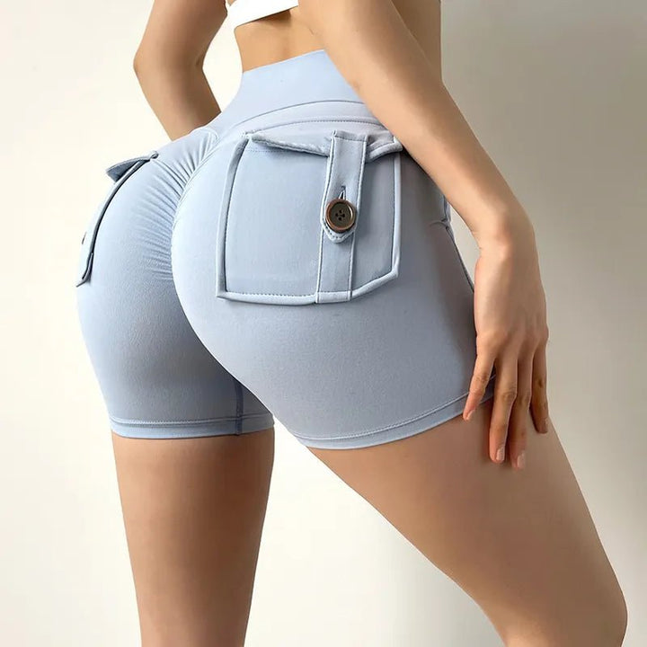 FitFlex™ Femme - Curve-Hugging Sport Shorts with Pockets - Zolenzo