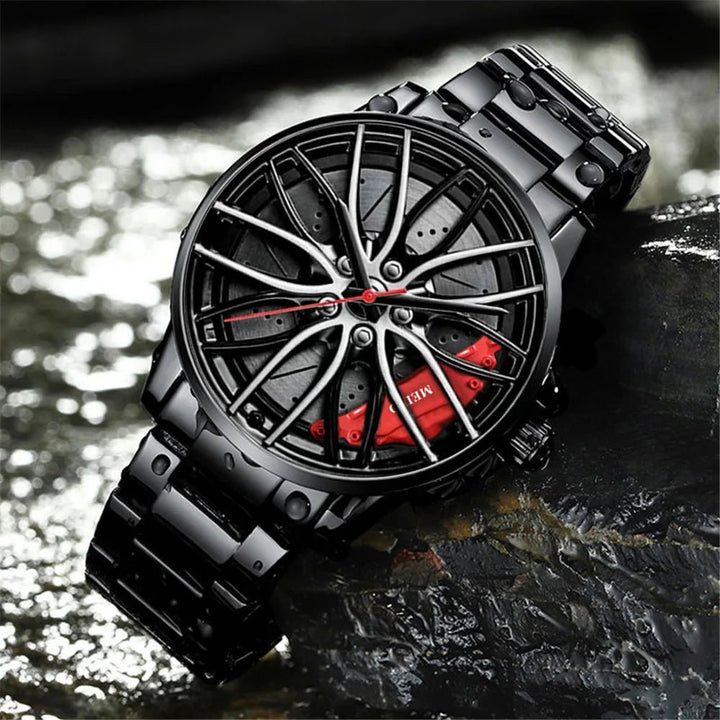 MotoHawk™ Men's Rim Watch MH8808 - Motorsport Automotive Watch - Zolenzo