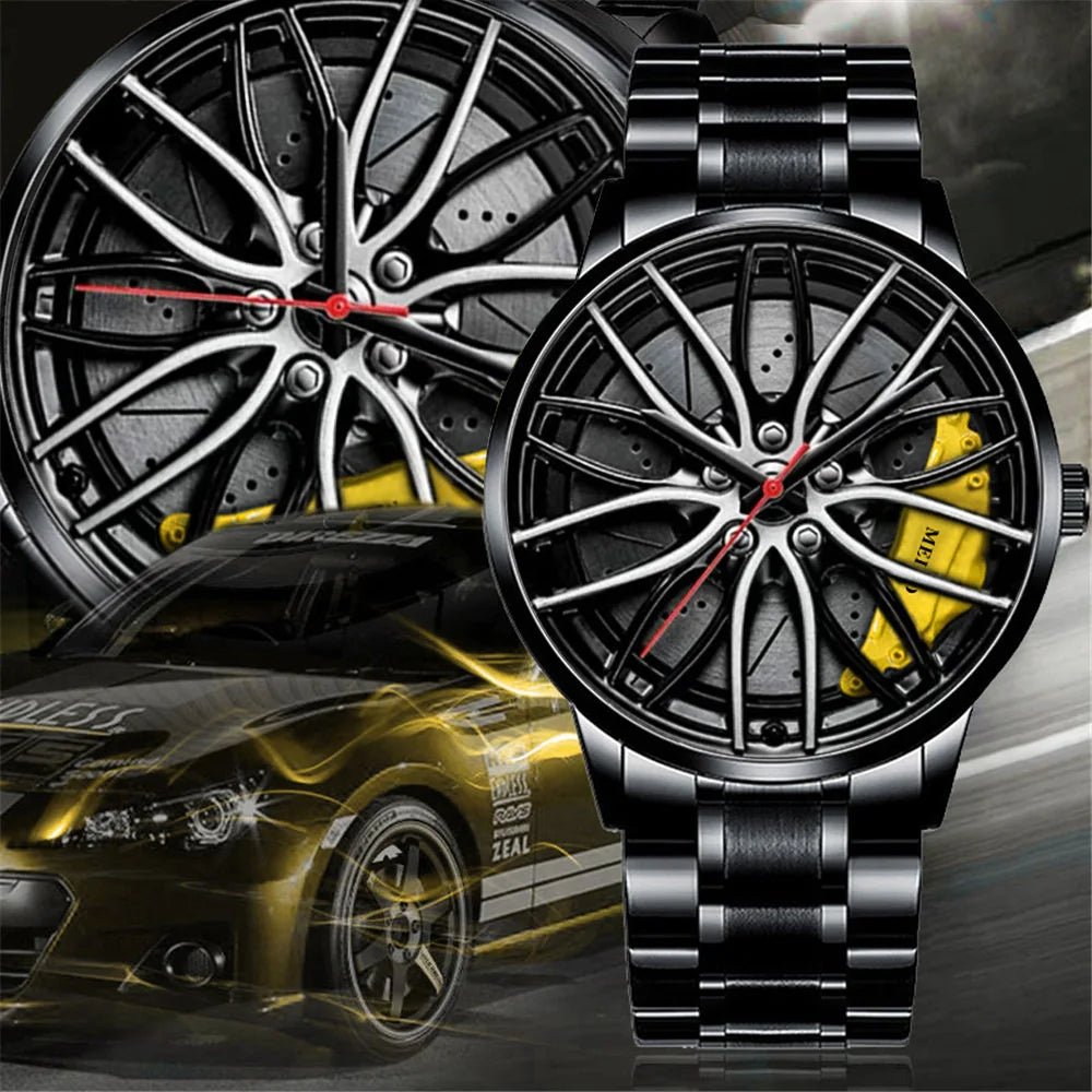 MotoHawk™ Men's Rim Watch MH8808 - Motorsport Automotive Watch - Zolenzo