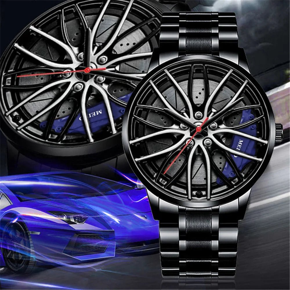 MotoHawk™ Men's Rim Watch MH8808 - Motorsport Automotive Watch - Zolenzo